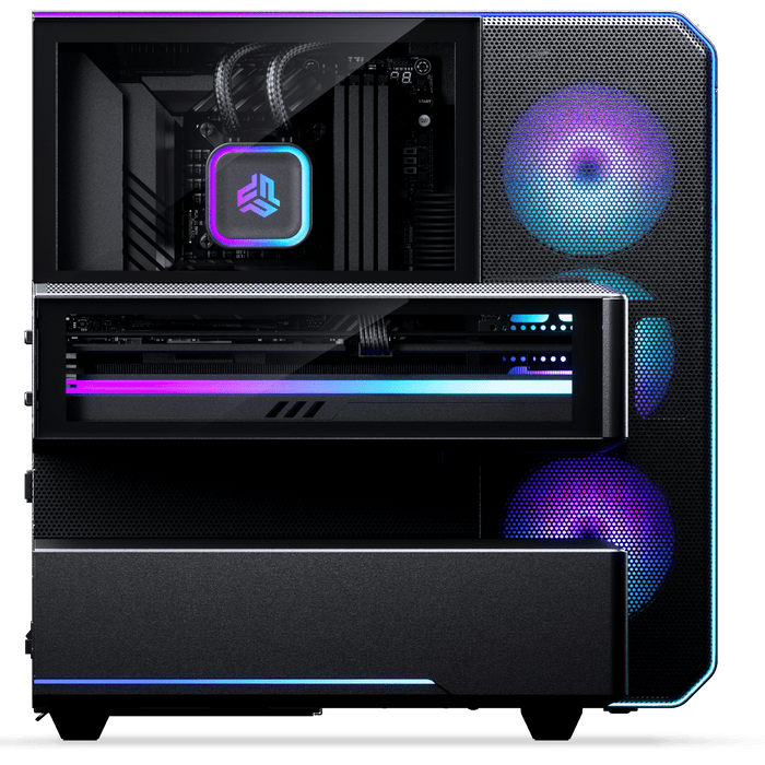 Phanteks EX5 PLUS High Airflow ATX Chamber Case with 360 AIO - Satin Black