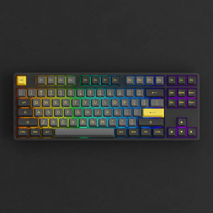 Akko 5087B Plus Black & Gold RGB TKL ANSI V3 Cream Yellow