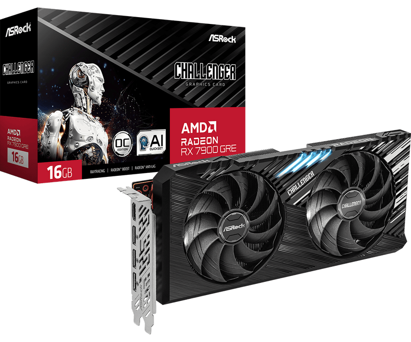 ASRock Radeon RX 7900 GRE Challenger OC 16GB Graphics Card