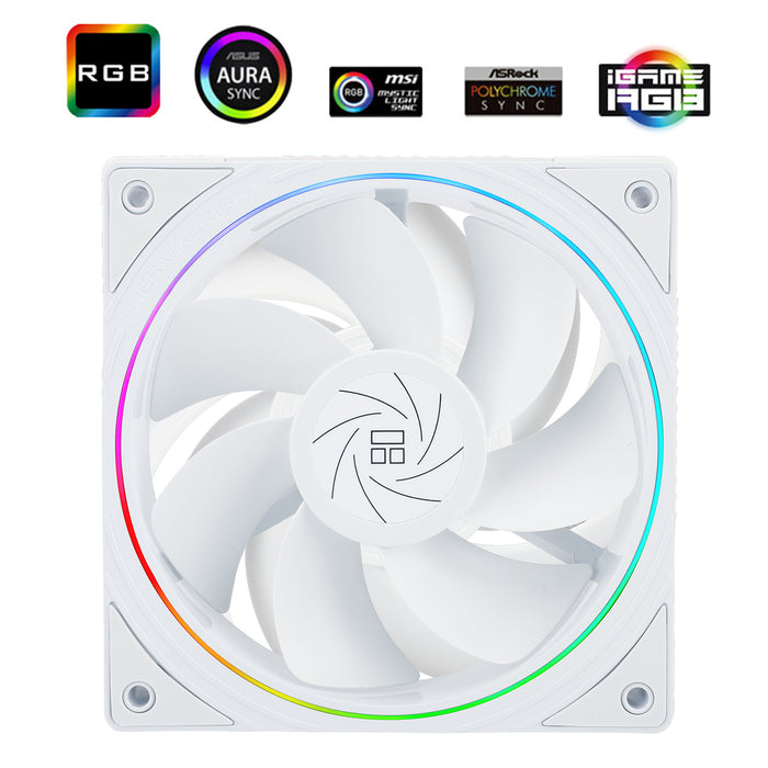 Thermalright TL-S12RW White Reverse A-RGB 120mm PWM Fan