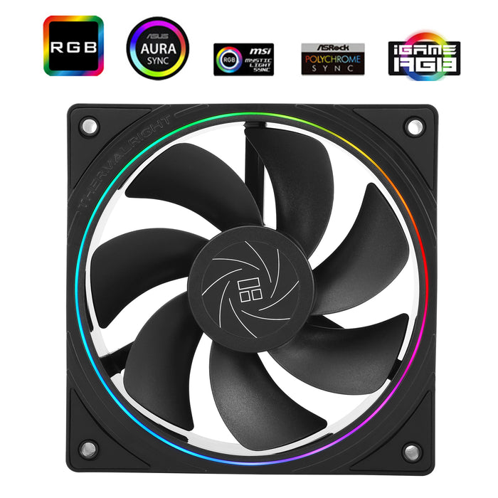 Thermalright TL-S12R Black Reverse A-RGB 120mm PWM Fan