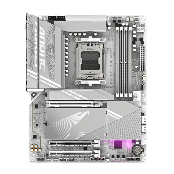 Gigabyte X870 Aorus Elite WIFI7 ICE ATX AM5 Motherboard