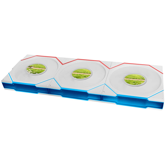 Lian Li UNI FAN TL LCD FLEX 120mm Triple Fan Pack - White