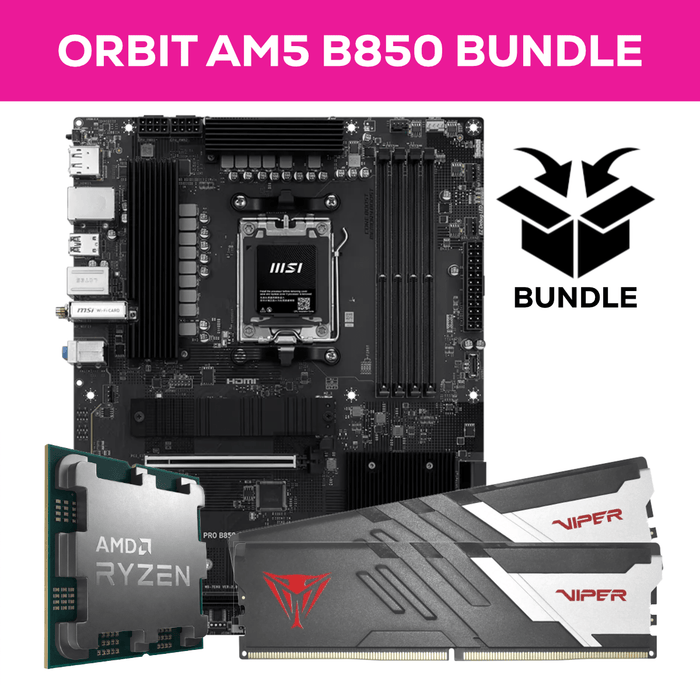 Orbit Ryzen AM5 Bundle - 32GB (2x16GB) 6000MHz DDR5 RAM & MSI PRO B850-S WIFI6E