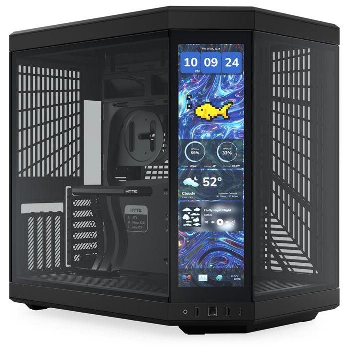 Hyte Y70 Touch Infinite Black Dual Chamber ATX PC Case