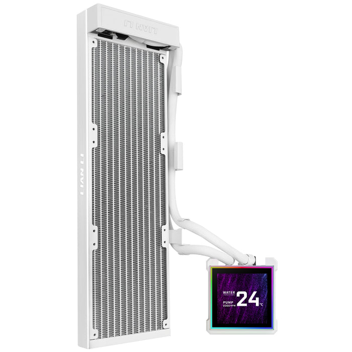 Lian Li HydroShift II OLED Curved 360 FANLESS White All In One CPU Cooler