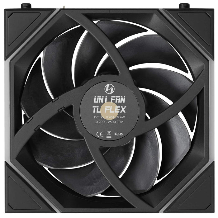 Lian Li UNI FAN TL FLEX 120mm Triple Fan Pack with Controller - Black