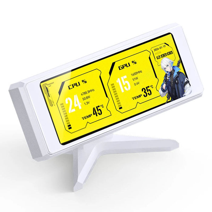 Jonsbo DS339 3.3" IPS Desktop Monitor - White