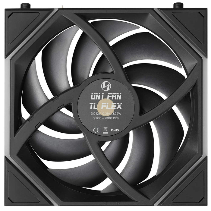 Lian Li UNI FAN TL FLEX Reverse 120mm Fan - Black