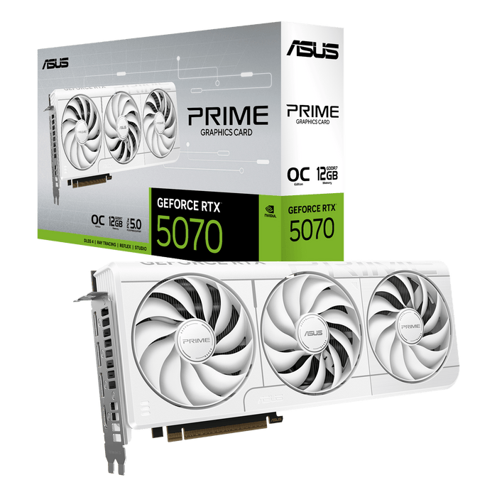 Asus RTX 5070 Prime White OC Edition 12GB Graphics Card