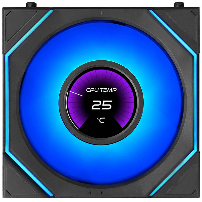 Lian Li UNI FAN SLINF LCD FLEX Reverse 120mm Triple Fan Pack - Black