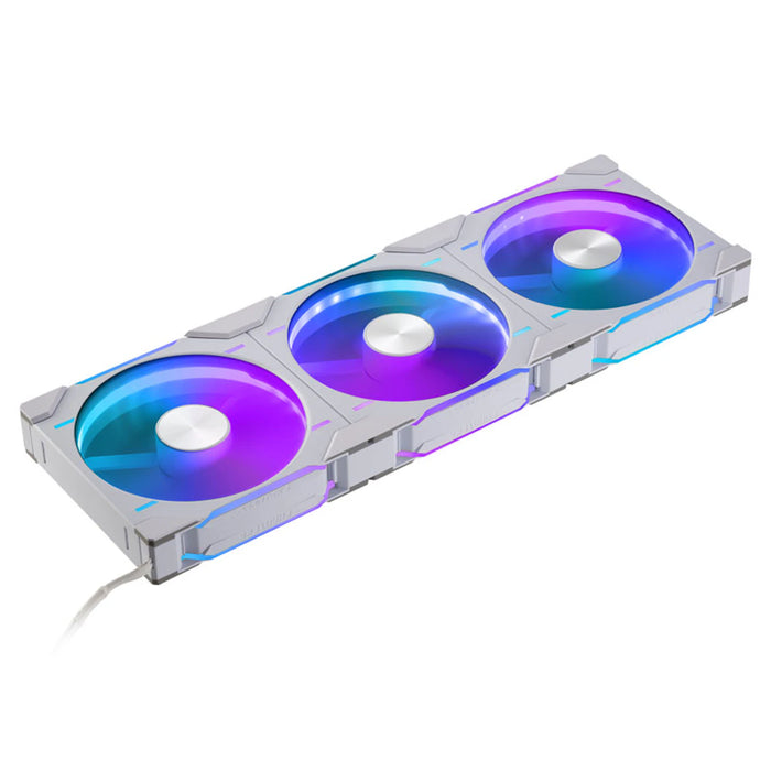 Phanteks D30 White Reverse Airflow D-RGB 140mm PWM Fans Triple Pack