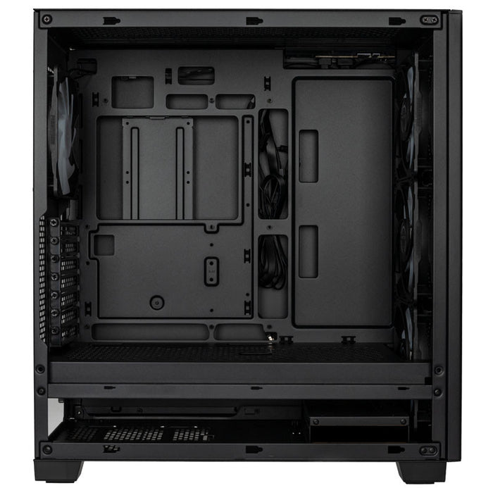 Pc/xt Backside Phanteks XT Pro Ultra D-RGB Black Tempered Glass ATX PC Case — Computer ...