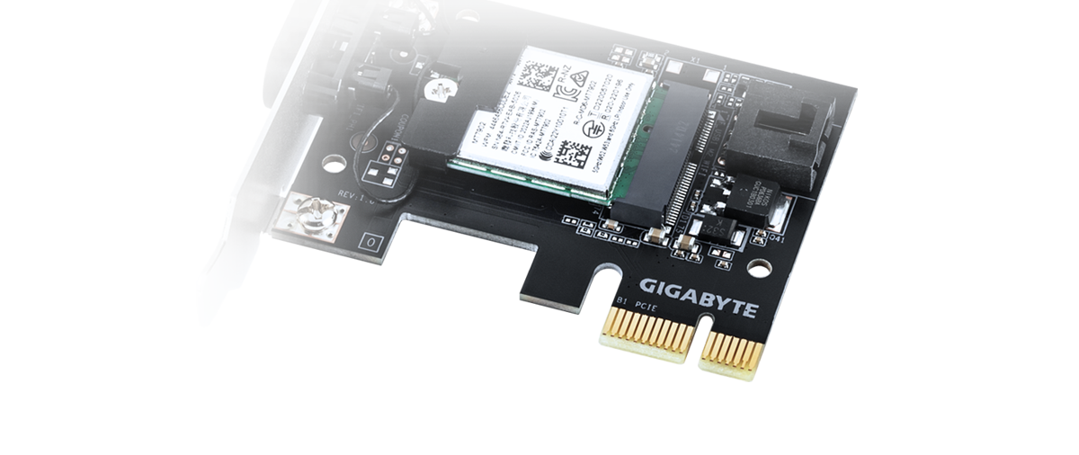 Gigabyte GC-WIFI6E WIFI 6E BLUETOOTH 5.2 PCIe 4.0 Wireless Card