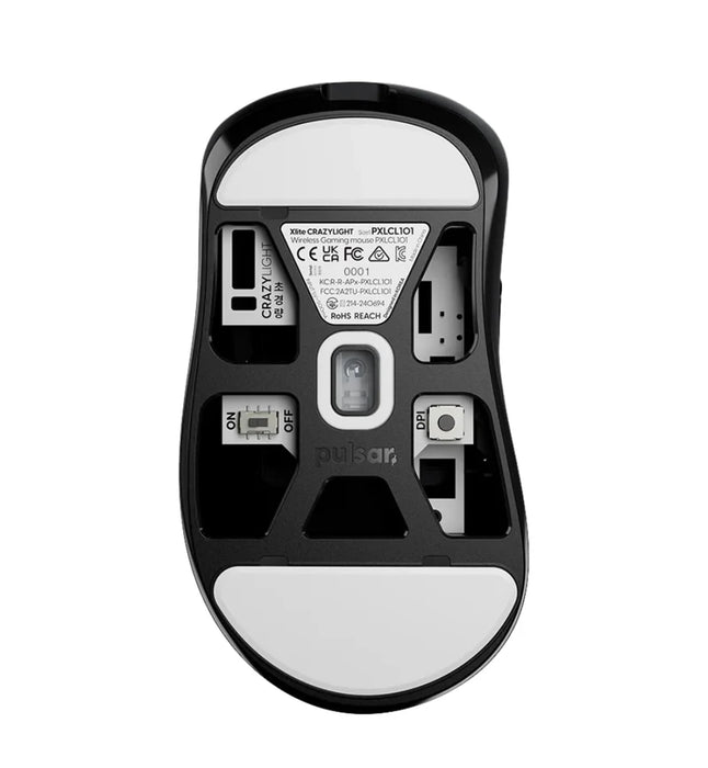 Pulsar Xlite CrazyLight Jet Black Mini Wireless Gaming Mouse