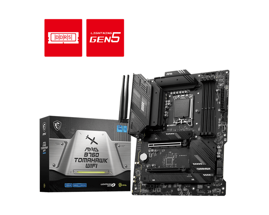 MSI MAG B760 Tomahawk WIFI DDR5 LGA 1700 Motherboard