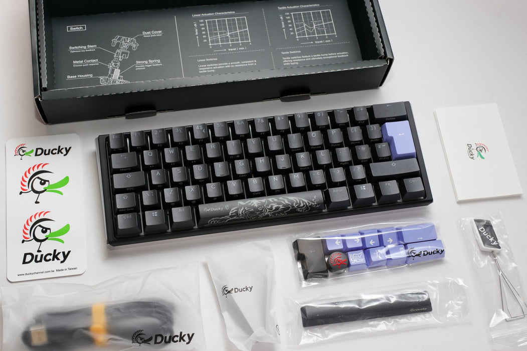 Ducky One 3 Mini Black UK ISO RGB Cherry MX Black