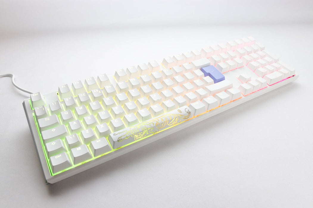 Ducky One 3 Pure White UK ISO RGB Cherry MX Blue