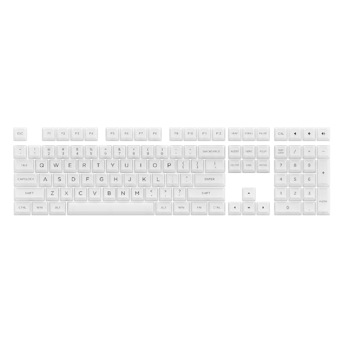 Akko Clear White ASA Profile Keycaps