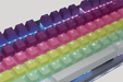 TAI-HAO PBT DOUBLE SHOT BACKLIT RAINBOW SHERBERT KEYCAPS