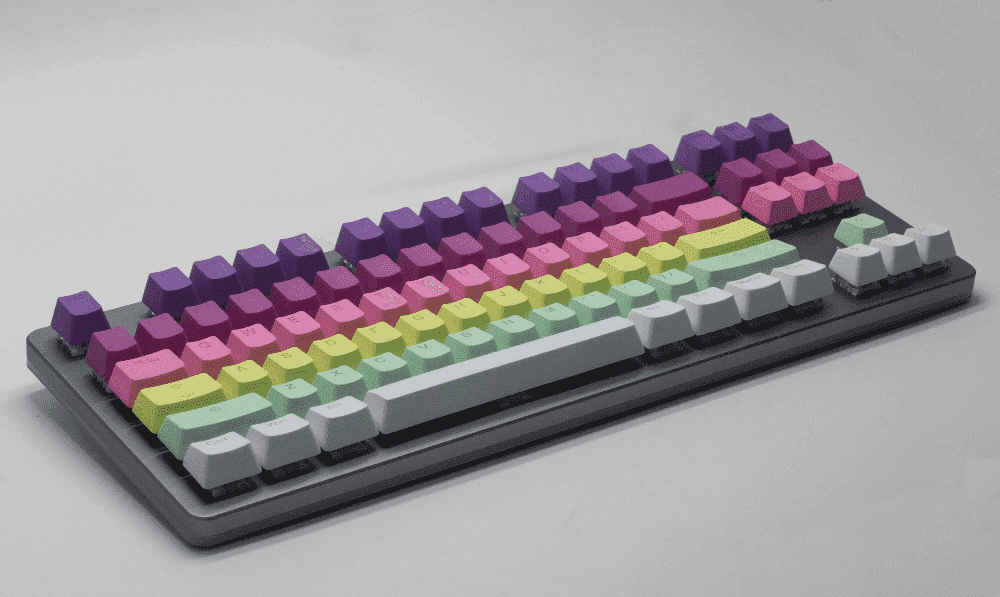 TAI-HAO PBT DOUBLE SHOT BACKLIT RAINBOW SHERBERT KEYCAPS