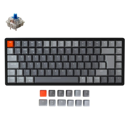 Keychron K2v2 Aluminium RGB 75% ISO UK Clicky Gateron Blue