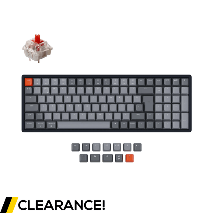 Keychron K4 Aluminium RGB 96% ISO UK Linear Hot-Swap Gateron Red - Grade A