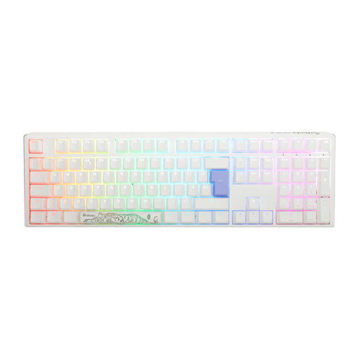 Ducky One 3 Pure White UK ISO RGB Cherry MX Blue