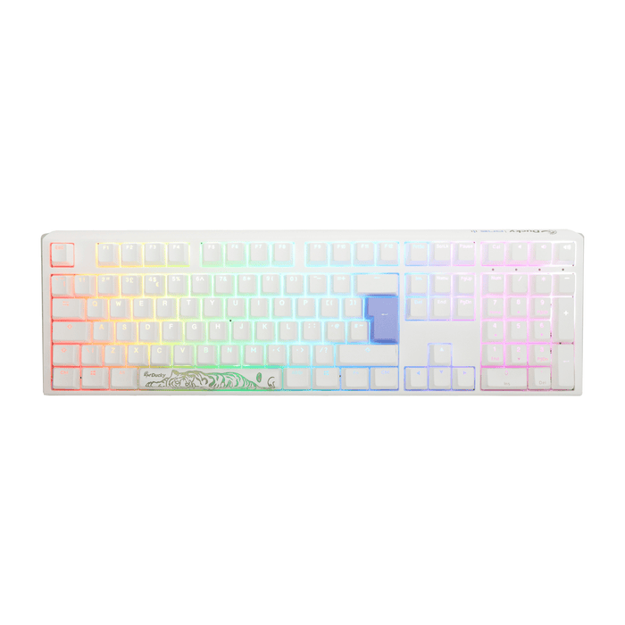 Ducky One 3 Pure White UK ISO RGB Cherry MX Brown