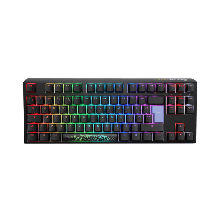 Ducky One 3 TKL Black UK ISO RGB Cherry MX Silent Red