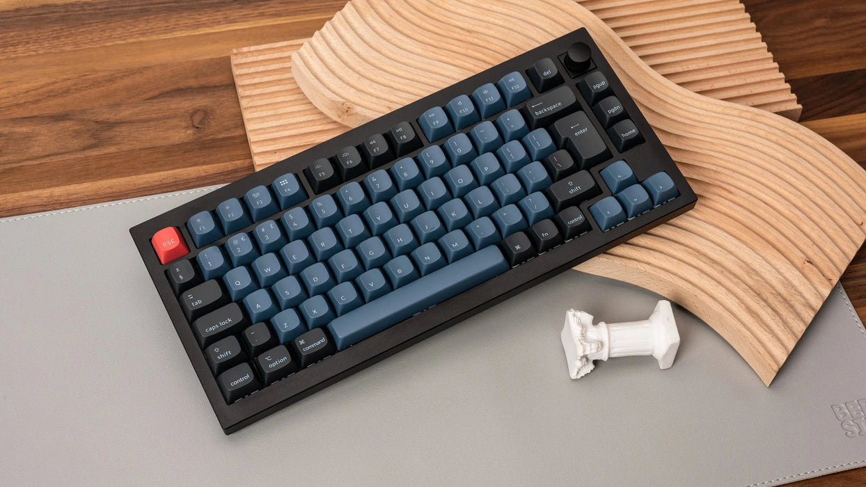 Keychron Q1 Knob QMK Carbon Black RGB 75% ISO UK Gateron Red