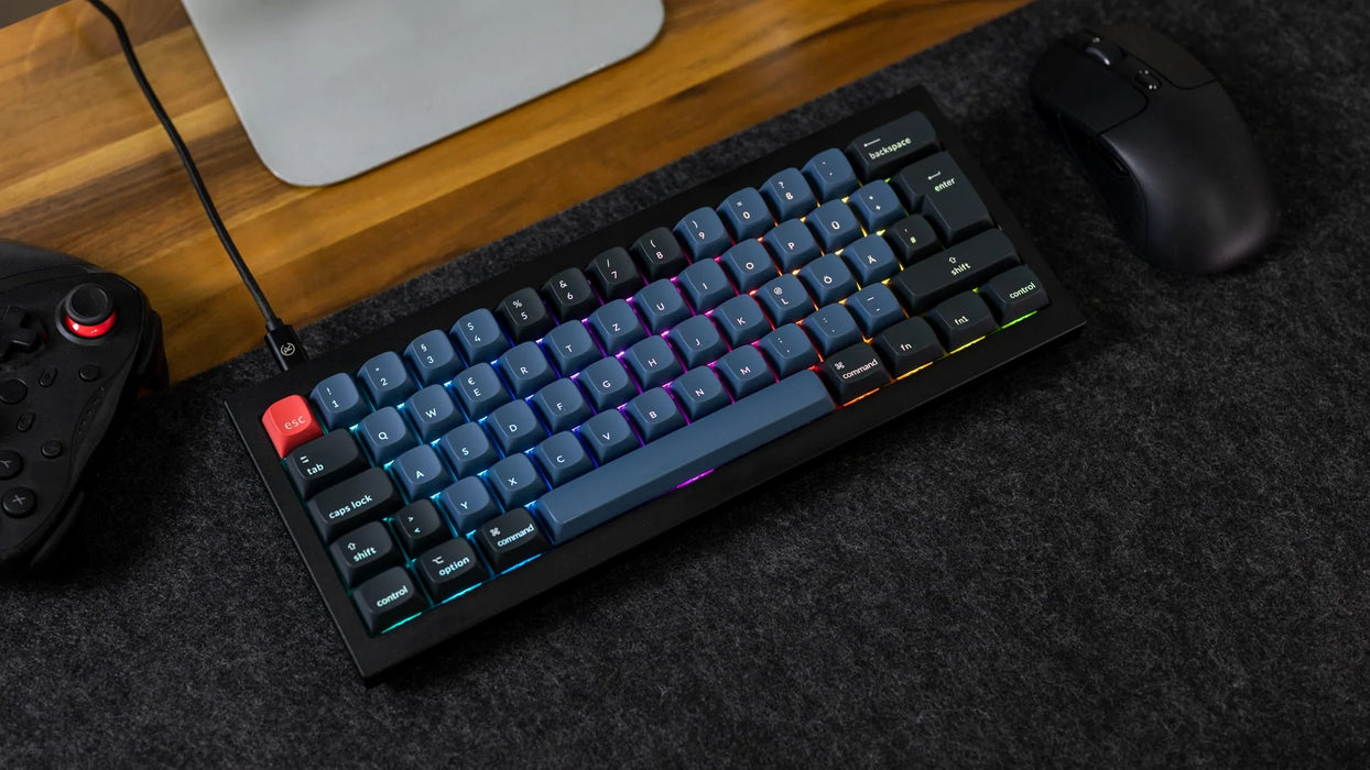 Keychron Q4 QMK Carbon Black RGB 60% ISO UK Gateron Brown