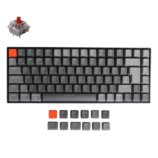 Keychron K2v2 RGB 75% ISO UK Linear Gateron Red