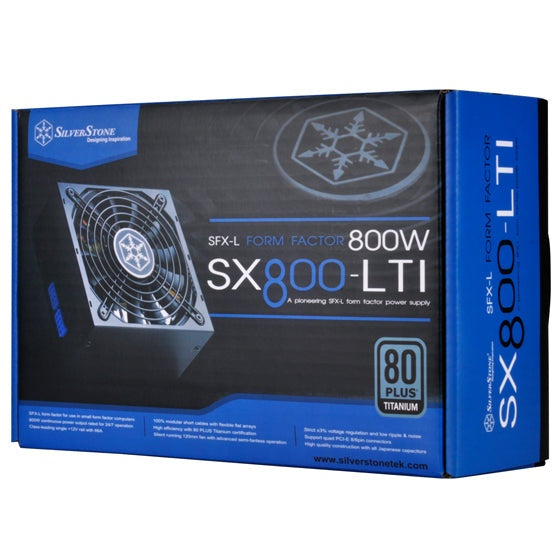 800W Silverstone SX800 Titanium Fully Modular SFX-L PSU