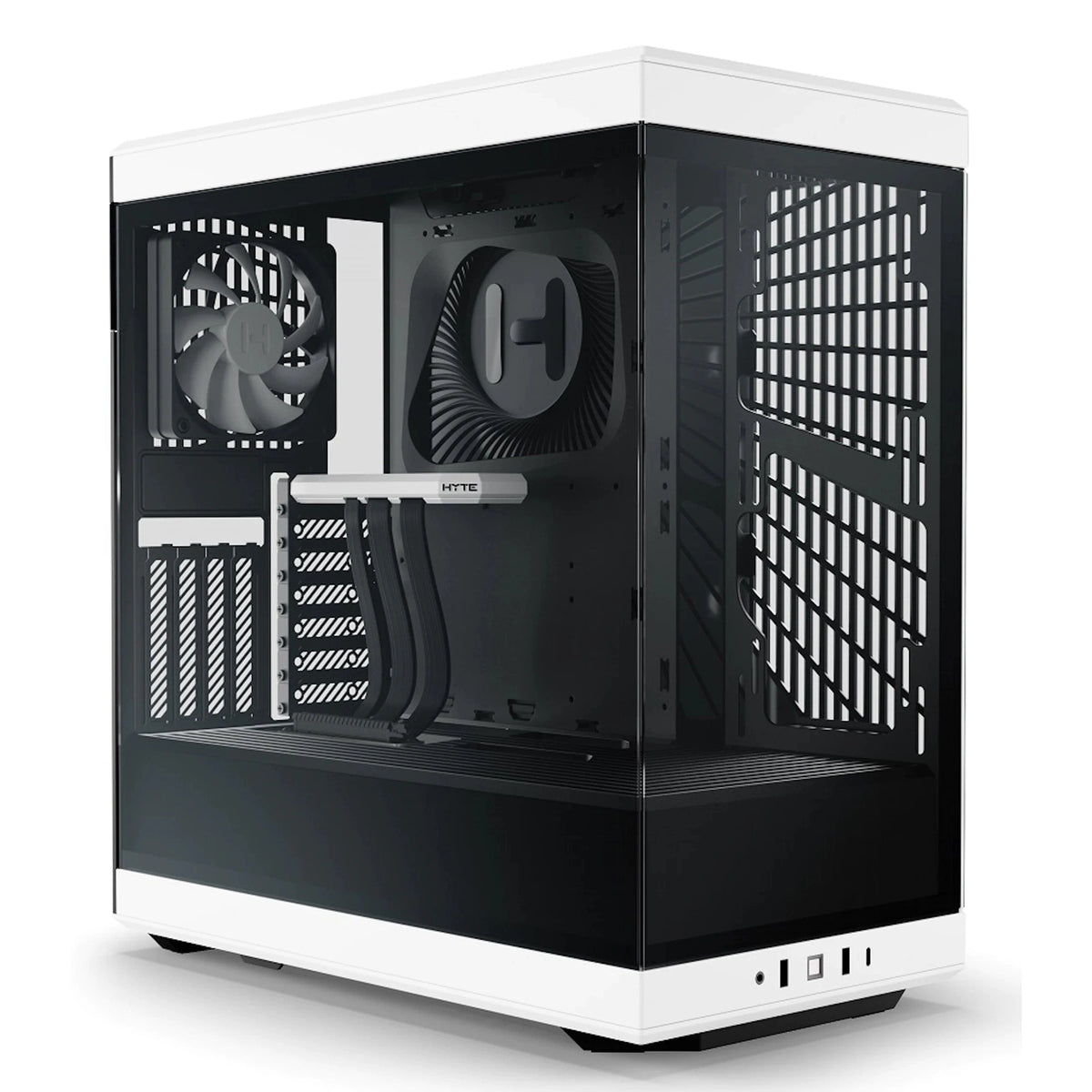 HYTE Y40 Mid Tower ATX PC Case Black/White — Computer Orbit
